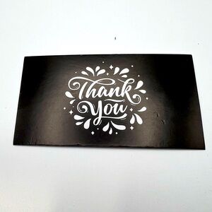 Black and White Thank You Card - [Pack of 50]